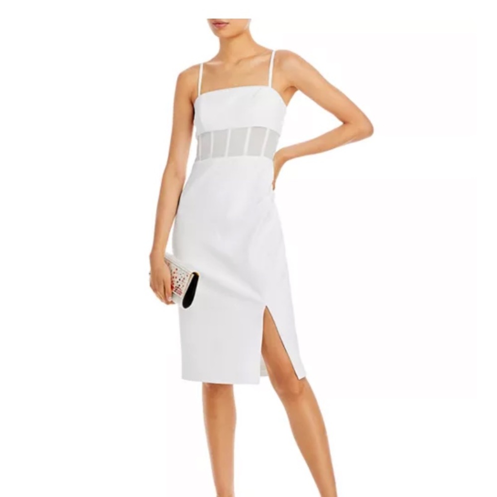 BCBGMAXAZRIA
Illusion Waist Dress white